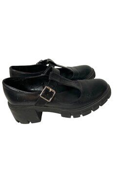 Vintage Y2K Madden Girl Womens Size 9 Black TBone Strap Mary Jane Black Chunky S